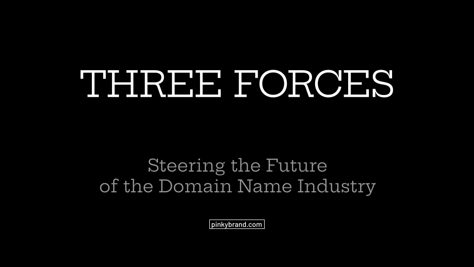 Three Forces Steering the Future of the Domain Name Industry